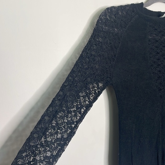 Free People No Limits Lace Long Sleeve Top - Picture 7 of 9